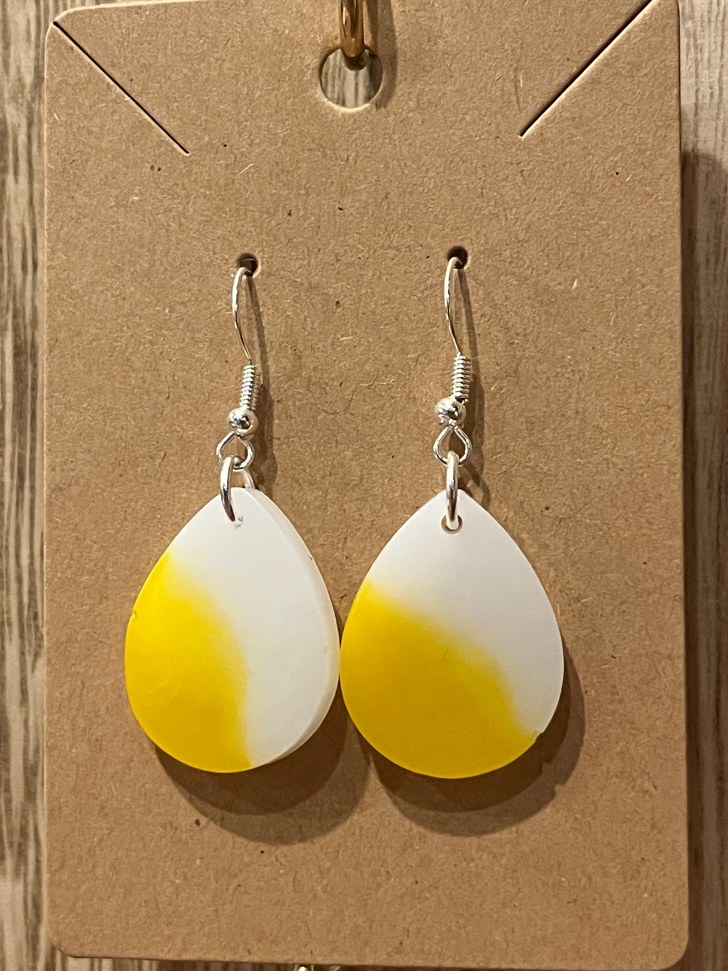 White/Yellow Earrings
